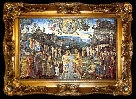 framed  PERUGINO, Pietro Scenes from the Life of Christ, ta009-2